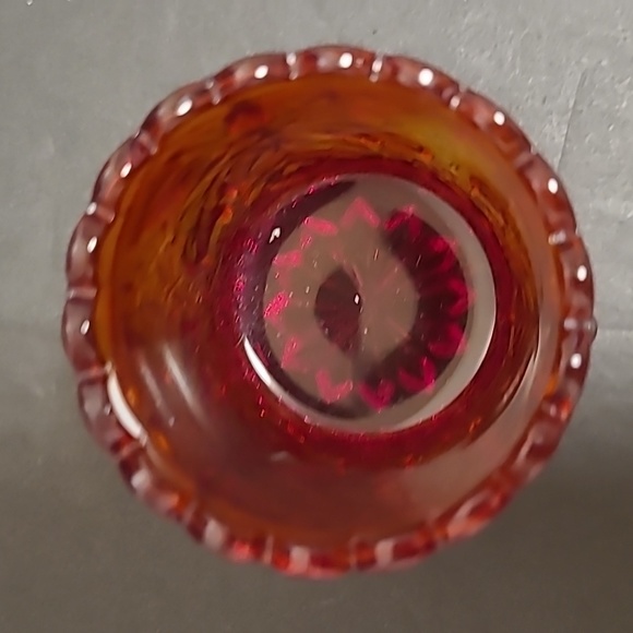 Vintage Marigold Carnival Glass Toothpick Holder - Picture 7 of 16